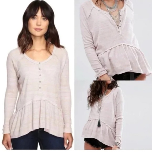 NWT Free People We the Free Coastline Peplum Top
Size Medium - Picture 1 of 12